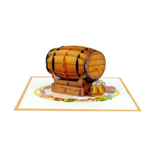 Beer Barrel Oktoberfest Pop-up Card