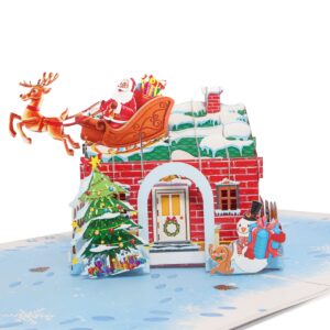 Christmas House Pop Up Card