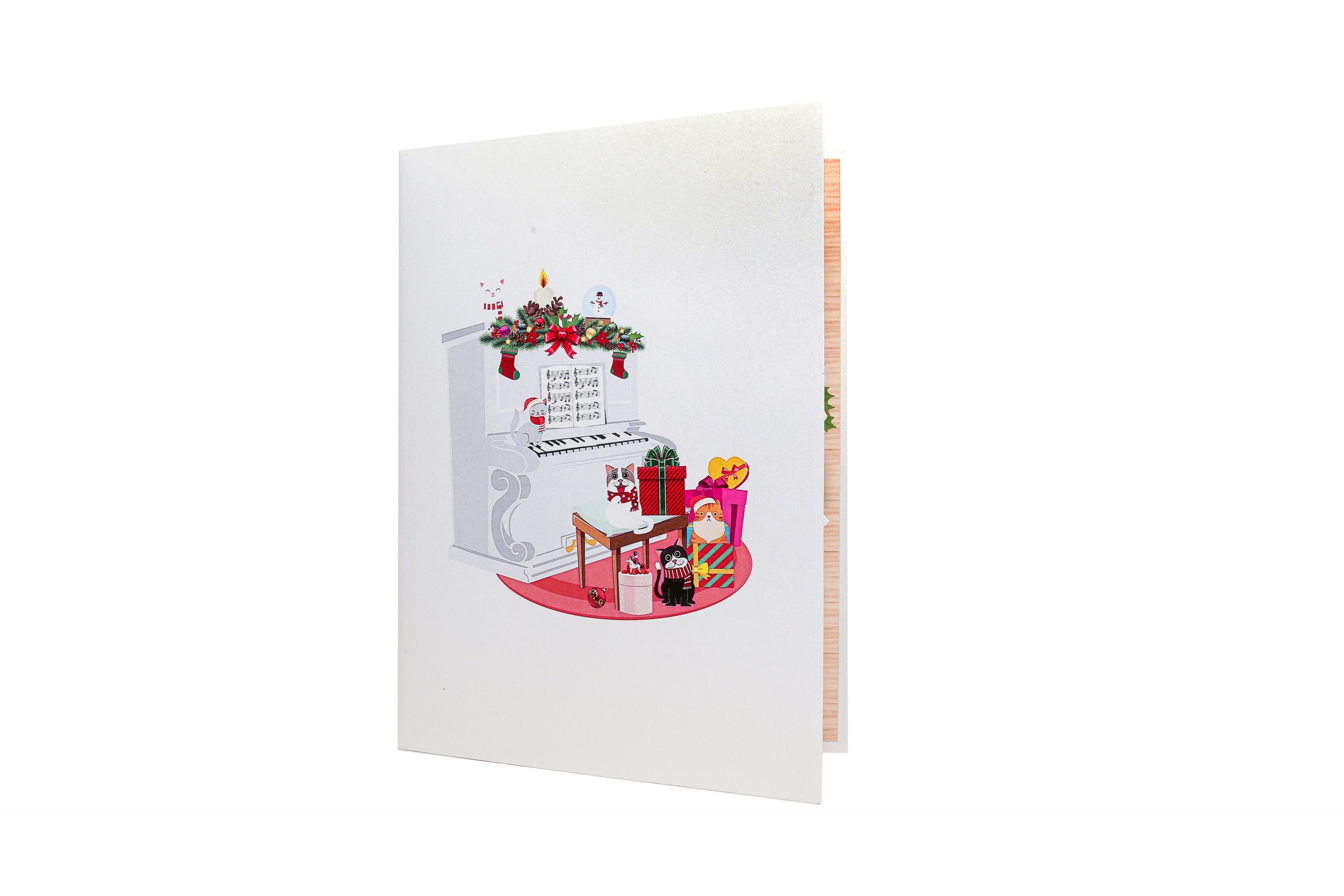 Christmas Piano Pop Up Card - Image 3
