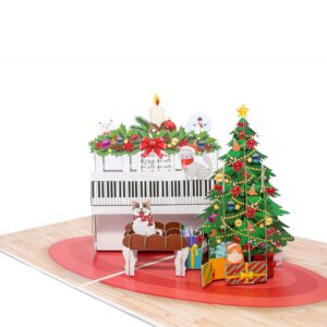 Christmas Piano Pop Up Card