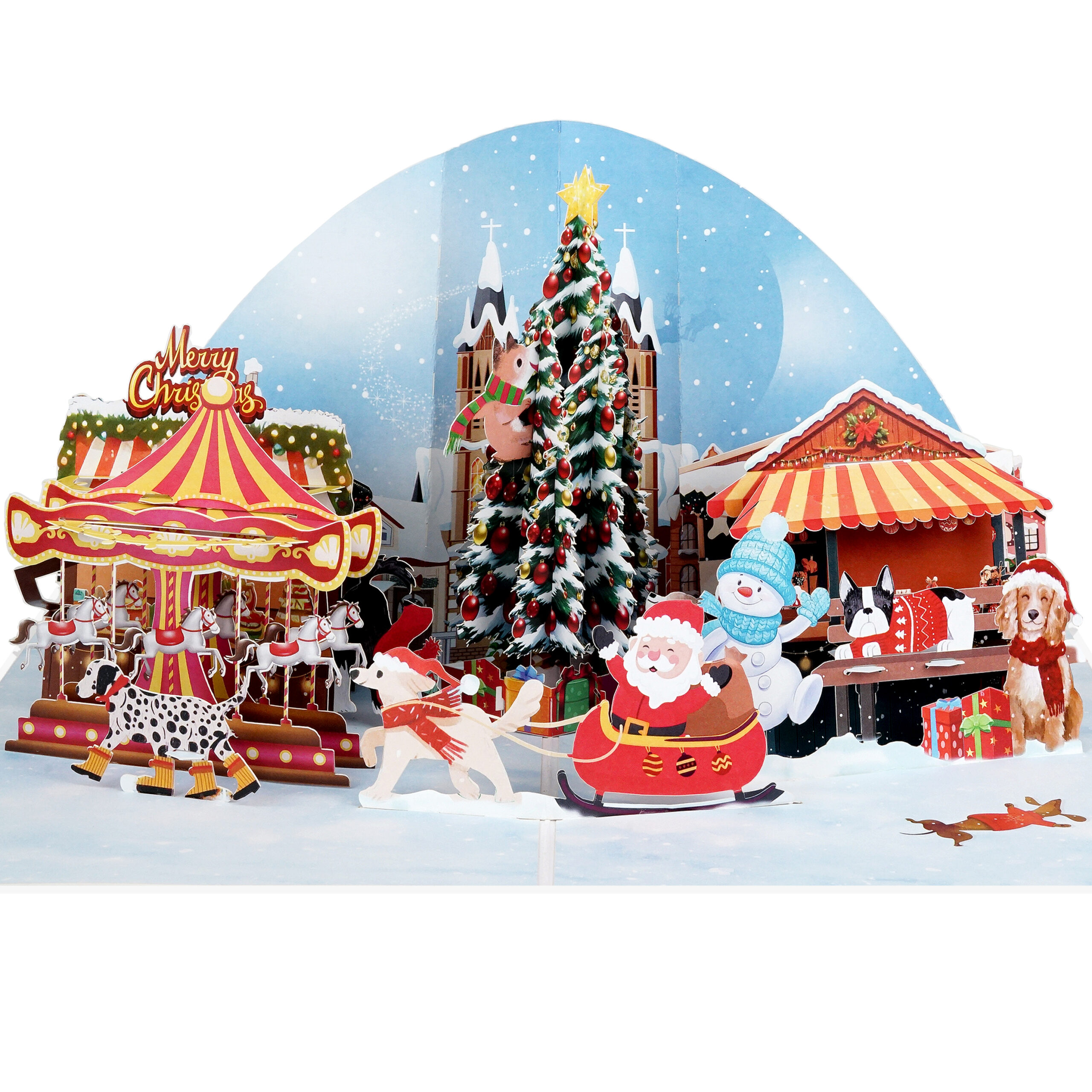 Christmas Town Pop-up Card