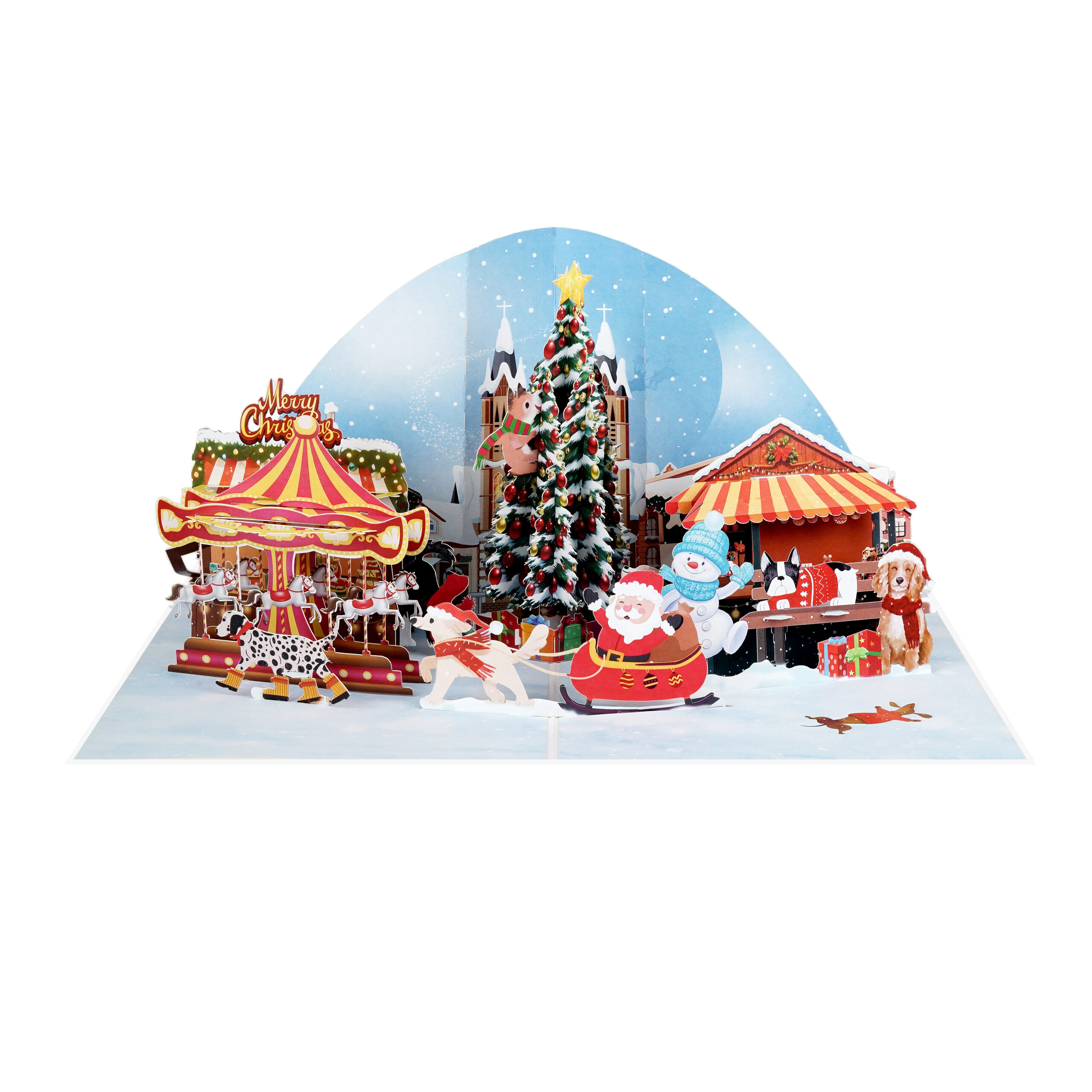 Christmas Town Pop-up Card - Image 9