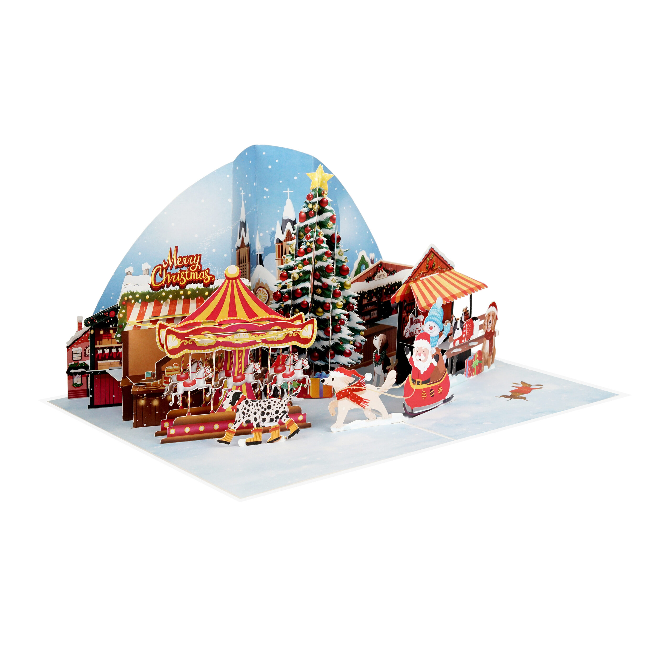 Christmas Town Pop-up Card - Image 6