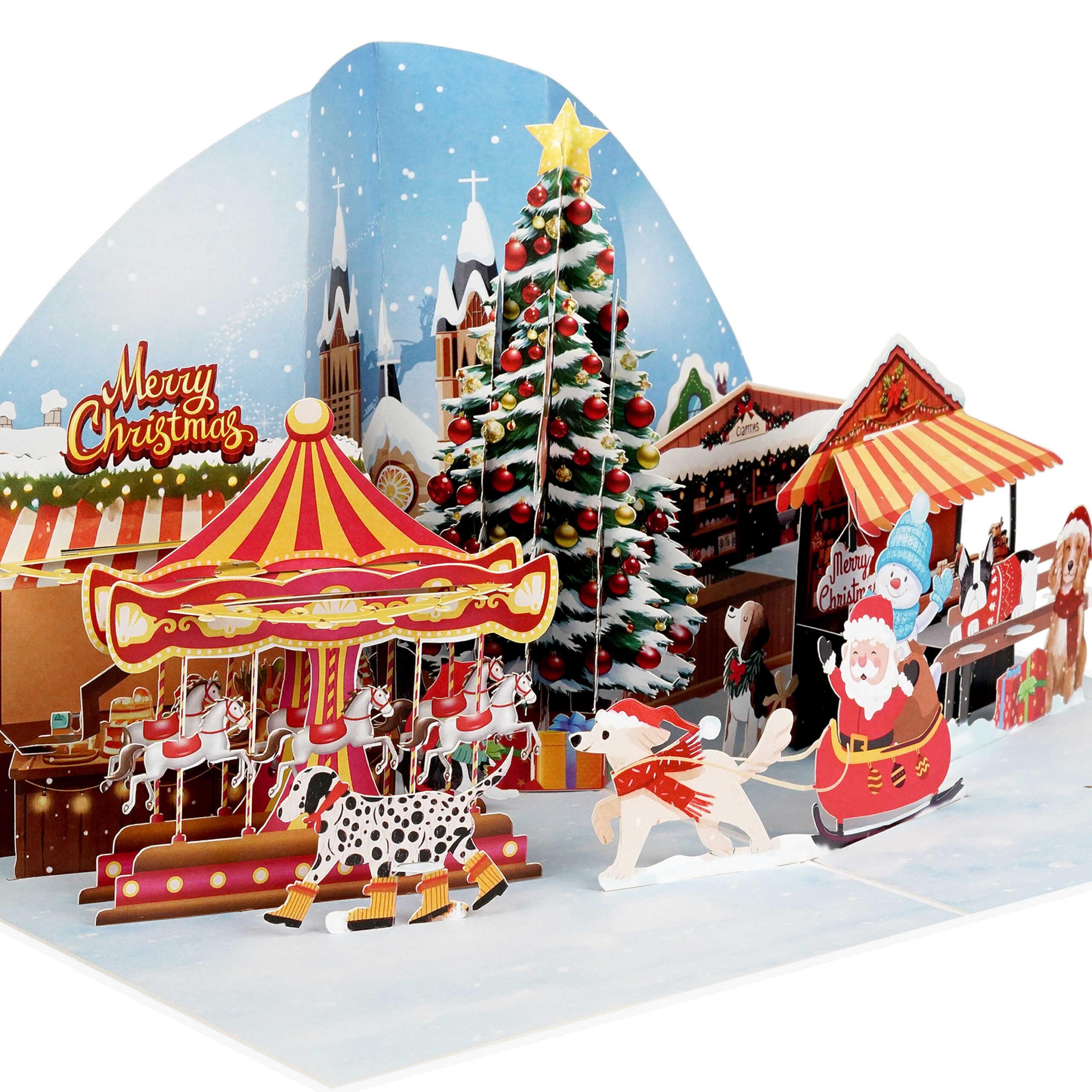 Christmas Town Pop-up Card - Image 4