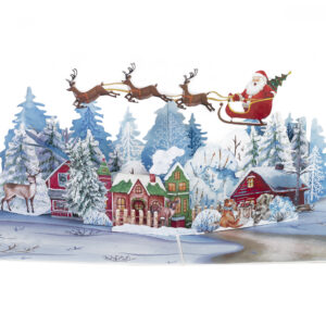 Winter Town (& Santa Sleigh) Pop-Up Card
